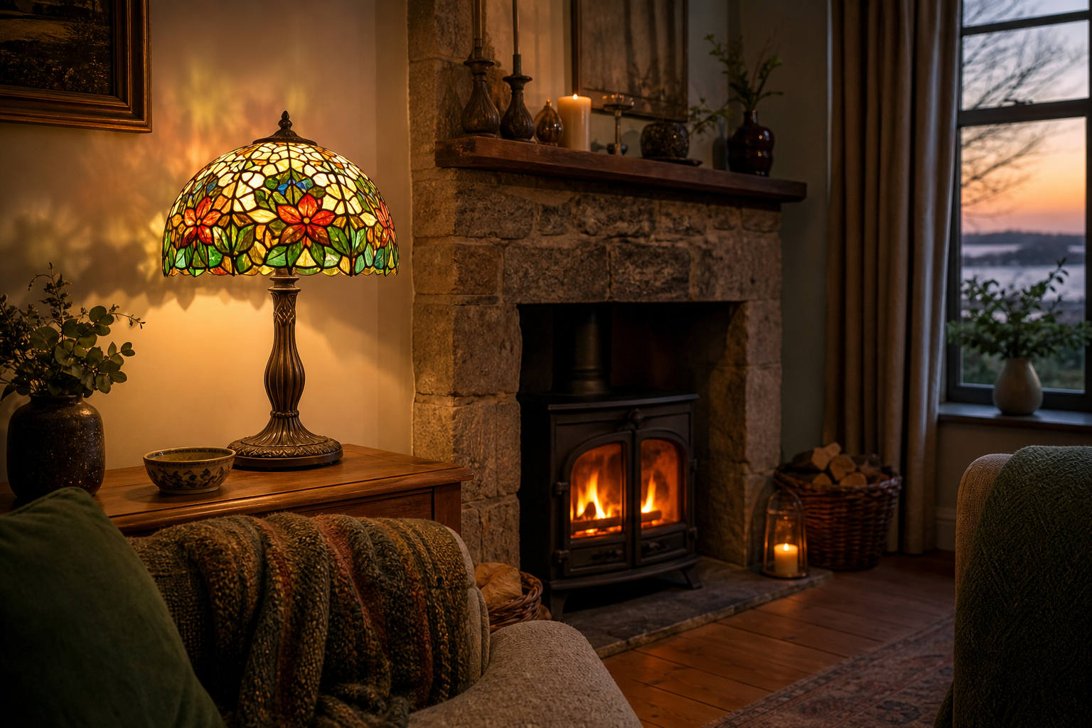 How to Choose a Large Tiffany Table Lamp for Your Irish Home