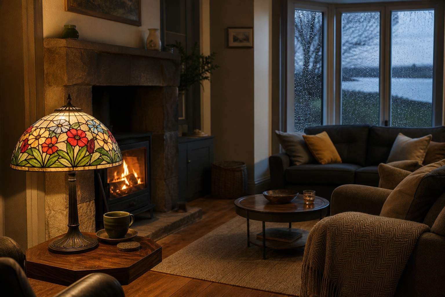 Stained Glass Lamps in Irish Homes: Elegant Light for Cosy Evenings