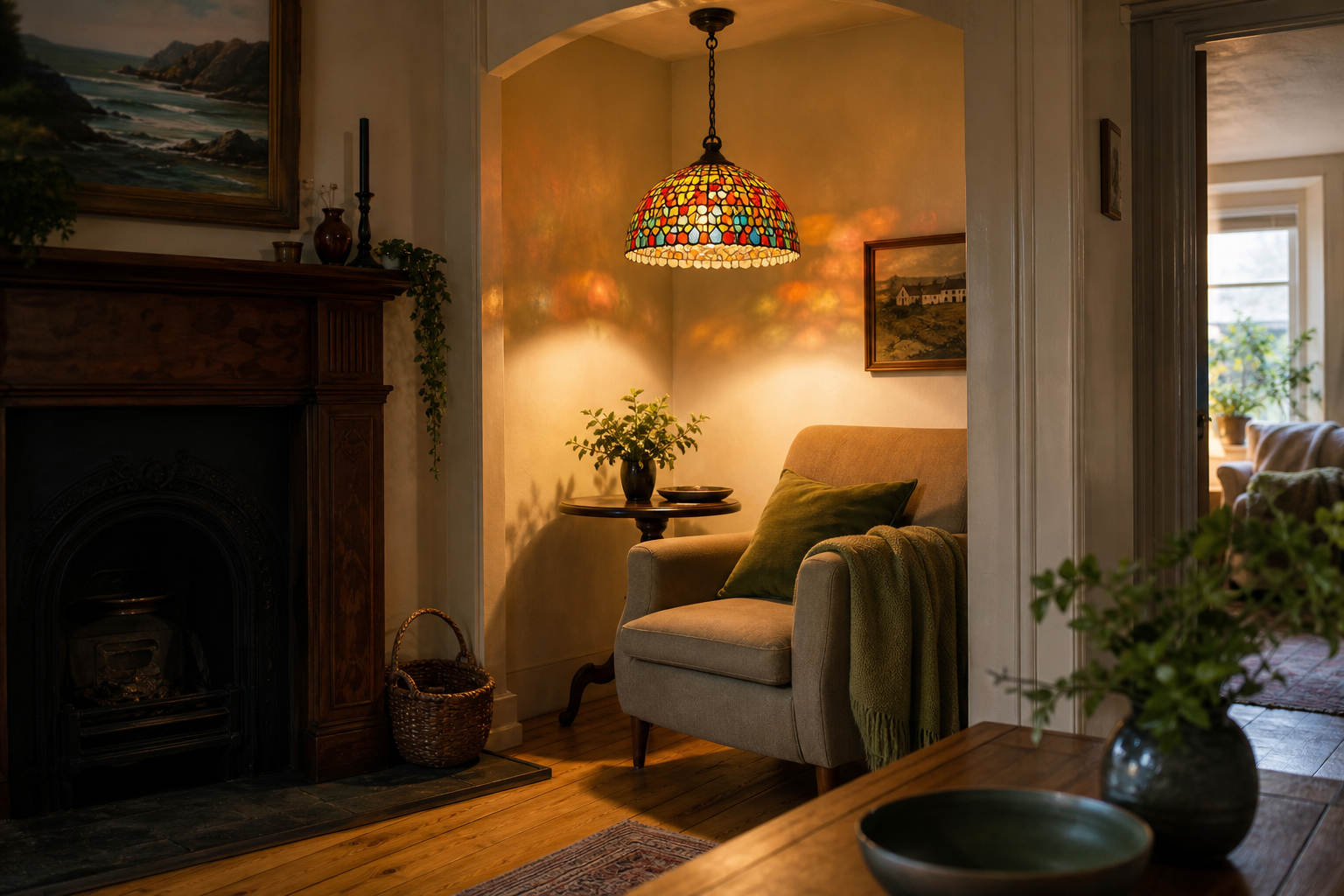 Bringing Colour Down: How Tiffany Pendant Lights Solve Irish Lighting Gaps