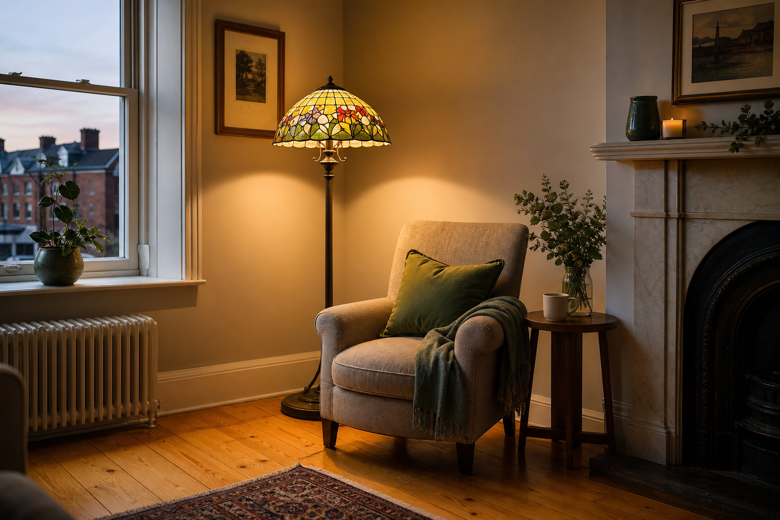 Reading in Style: How Tiffany Floor Lamps Solve Tricky Irish Lighting Corners