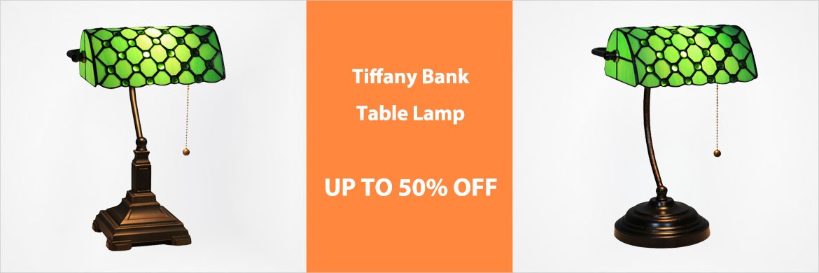 Tiffany Bank Table Lamps